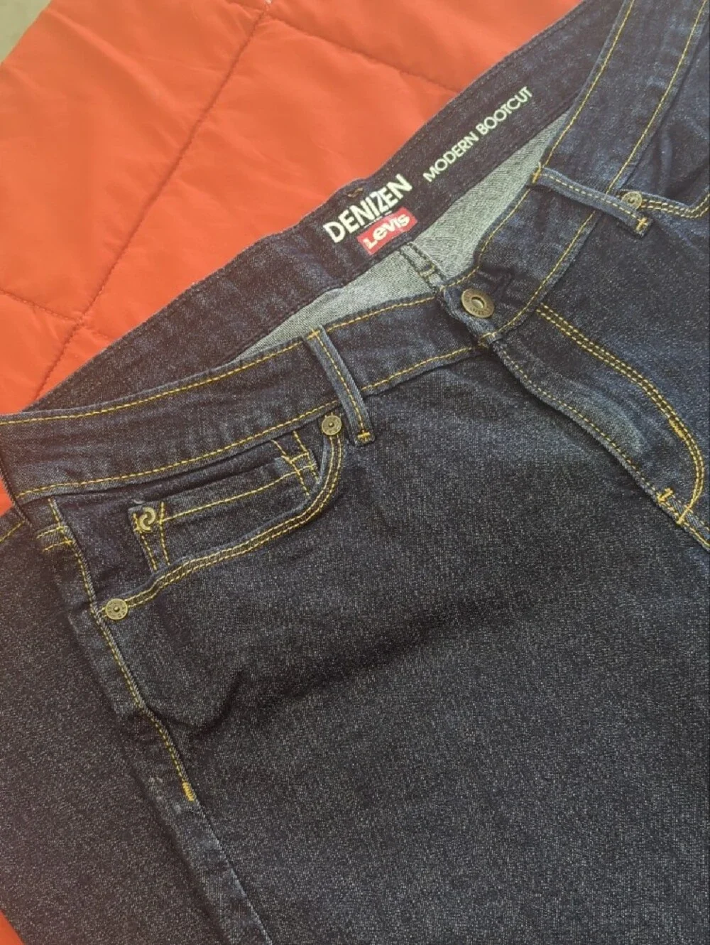 Denizen from Levi's Women’s Straight Leg Dark Blue Jeans